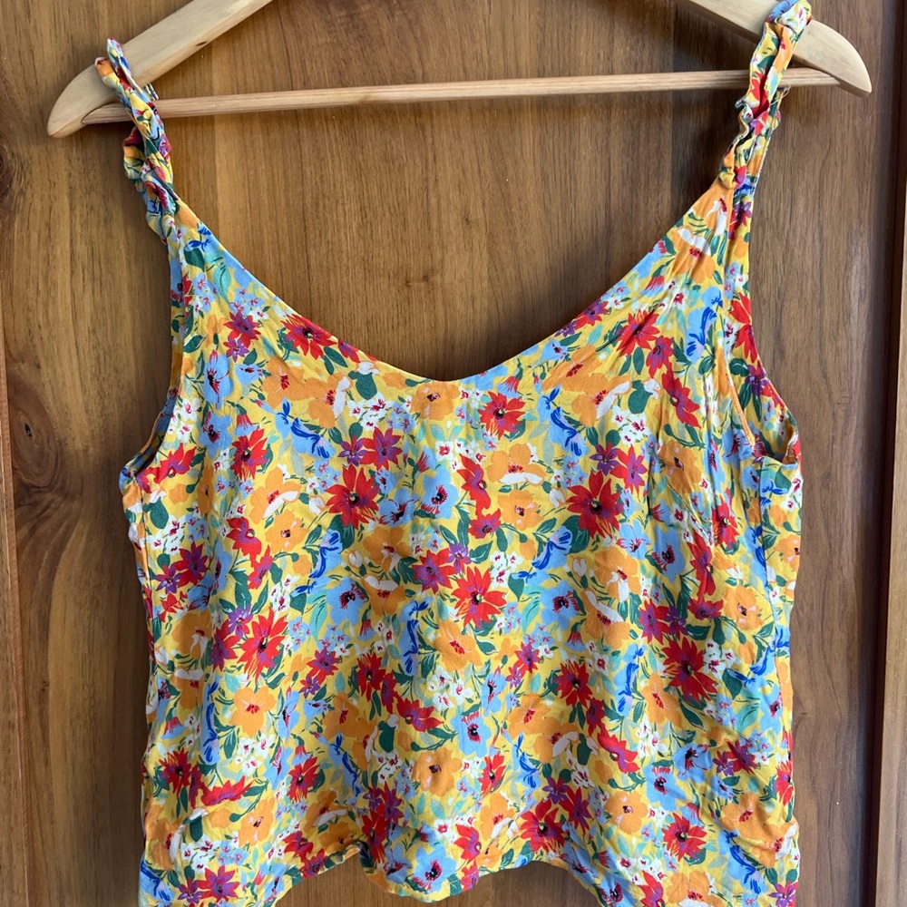 Colorful Floral Camisole Top